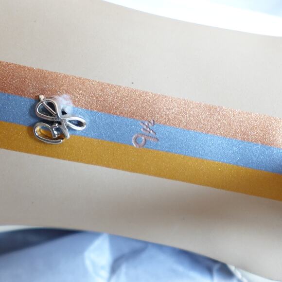 Sam Edelman Patti Ankle Strap Sandal Cream Patent New size 9.5W Wide - Picture 14 of 16